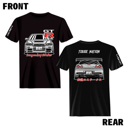 R34 GT-R LEGENDARY STATUS T-SHIRT