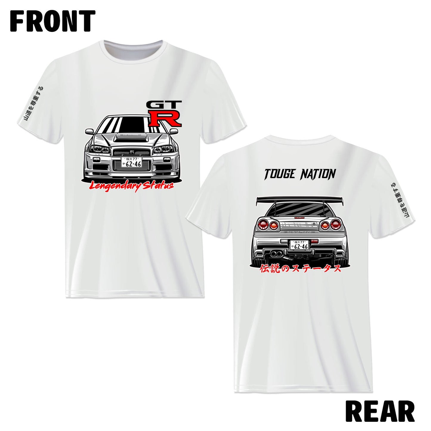 R34 GT-R LEGENDARY STATUS T-SHIRT