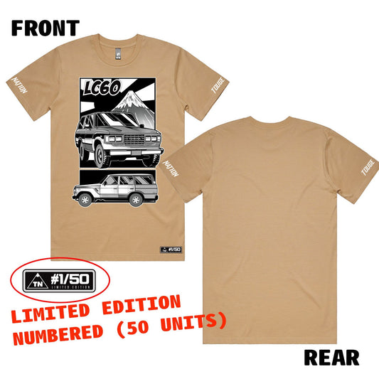 TOYOTA LANDCRUISER HERITAGE T-SHIRT : 60-SERIES LATE (LIMITED EDITION SANDY)