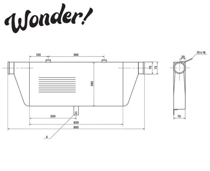 WONDER FRONT MOUNT INTERCOOLER KIT : TOYOTA SUPRA (JZA80)